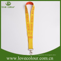 Factory custom plain Detactable woven lanyards no minimum order